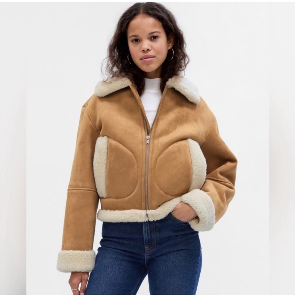 Gap Tan Shearling Women's Jacket